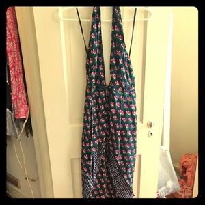 Diane von Furstenberg Halter Lotus Flower Dress